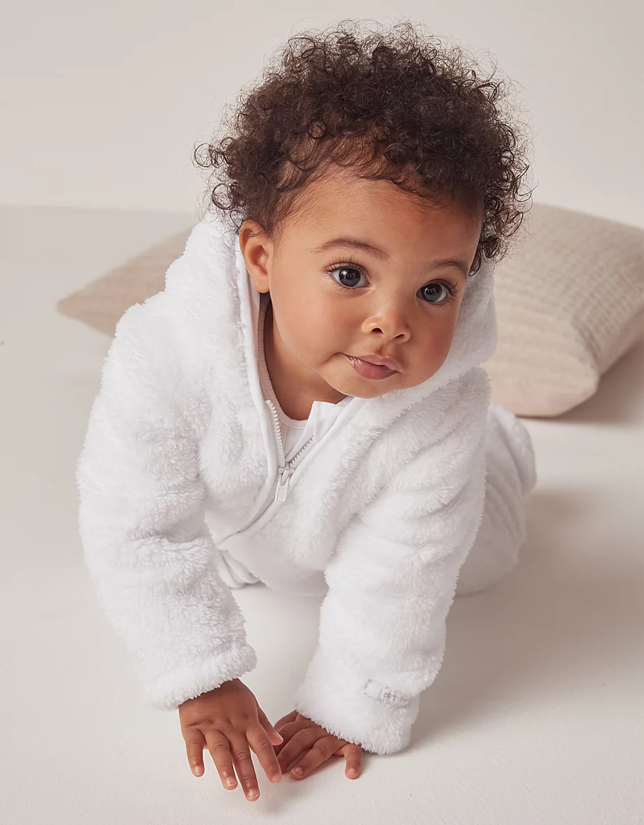 Recycled Fleece Romper (0–24mths) | The White Company UK & ROW