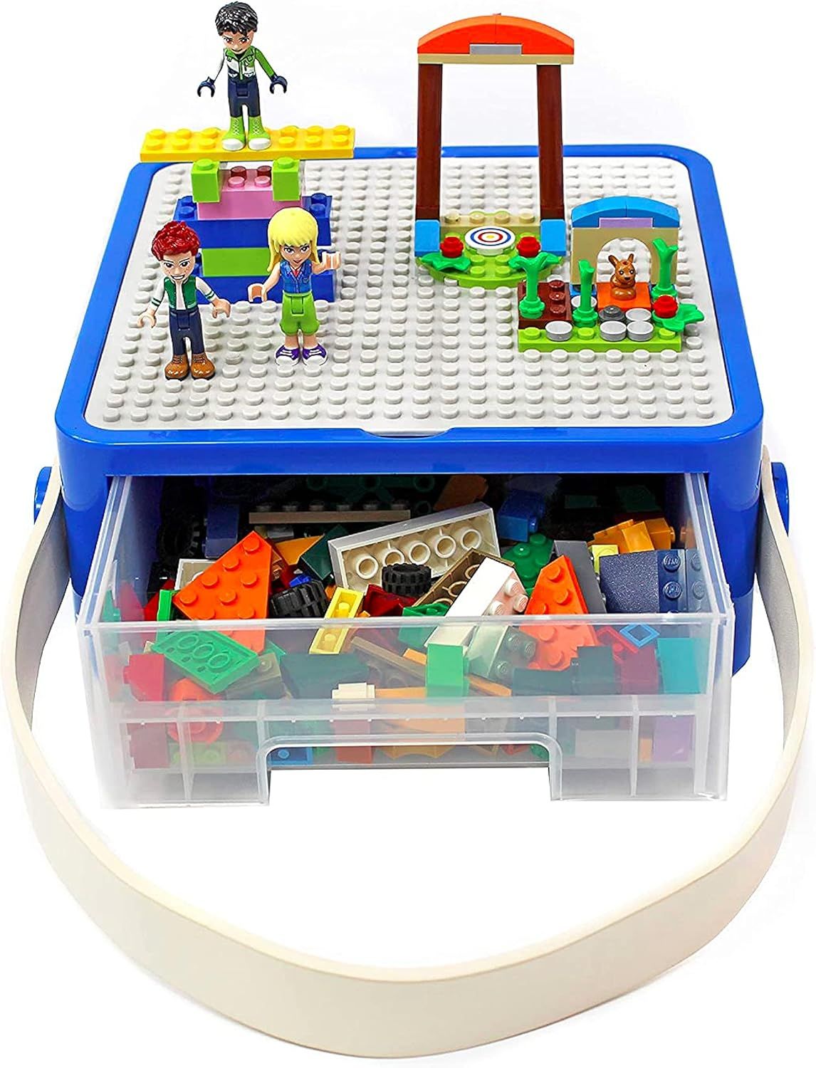 Bins & Things Lego-Compatible Storage Container with Lego Compatible Building Baseplate Lid (8 x ... | Amazon (US)