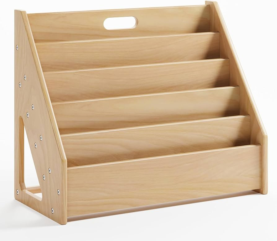 ERUGI Front-Facing Montessori Bookshelf,5 Tier Book Display Shelf for Toddler,Kids Storage Magazi... | Amazon (US)