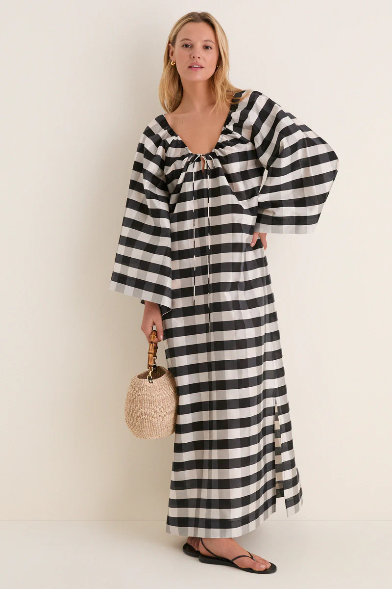 Midnight Check Claudine Dress | Tuckernuck (US)