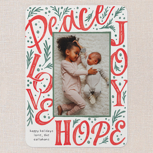 Big Words Holiday Card | Shutterfly