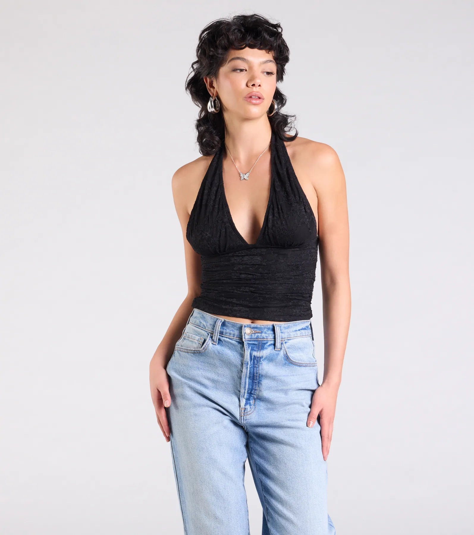 Alluring Charm Lace Halter Top | Windsor Stores