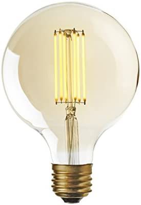 6W LED Edison Globe Bulb - Large G40 Vintage Filament Light Bulb, E26 Base, Fully Dimmable, Warm ... | Amazon (US)