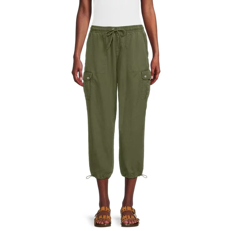 Time and Tru Women's Parachute Cargo Jogger Pants, 29" Inseam, Sizes XS-XXL | Walmart (US)