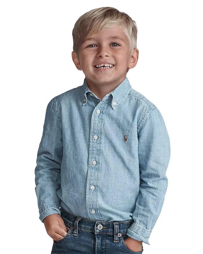 Boys' Chambray Button-Down Shirt - Little Kid, Big Kid | Bloomingdale's (US)
