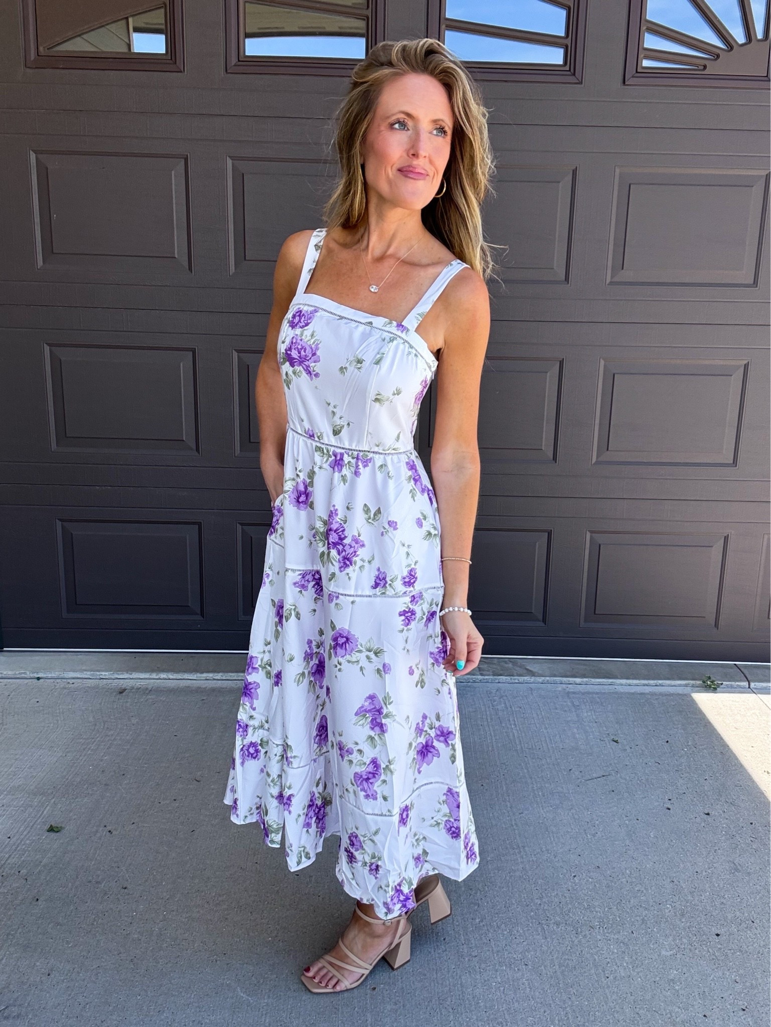 This purple floral dress with wide straps is absolutely beautiful! 💜 Loving this beautiful print! Wearing a small.

As an Amazon Influencer I earn commission on qualifying purchases.

Purple dress, maxi dresses, spring maxi dress, wedding guest dresses, summer fashion 2026, spring dresses, mom style, floral maxi dress

#LTKootd #LTKOver40 #LTKMidsize