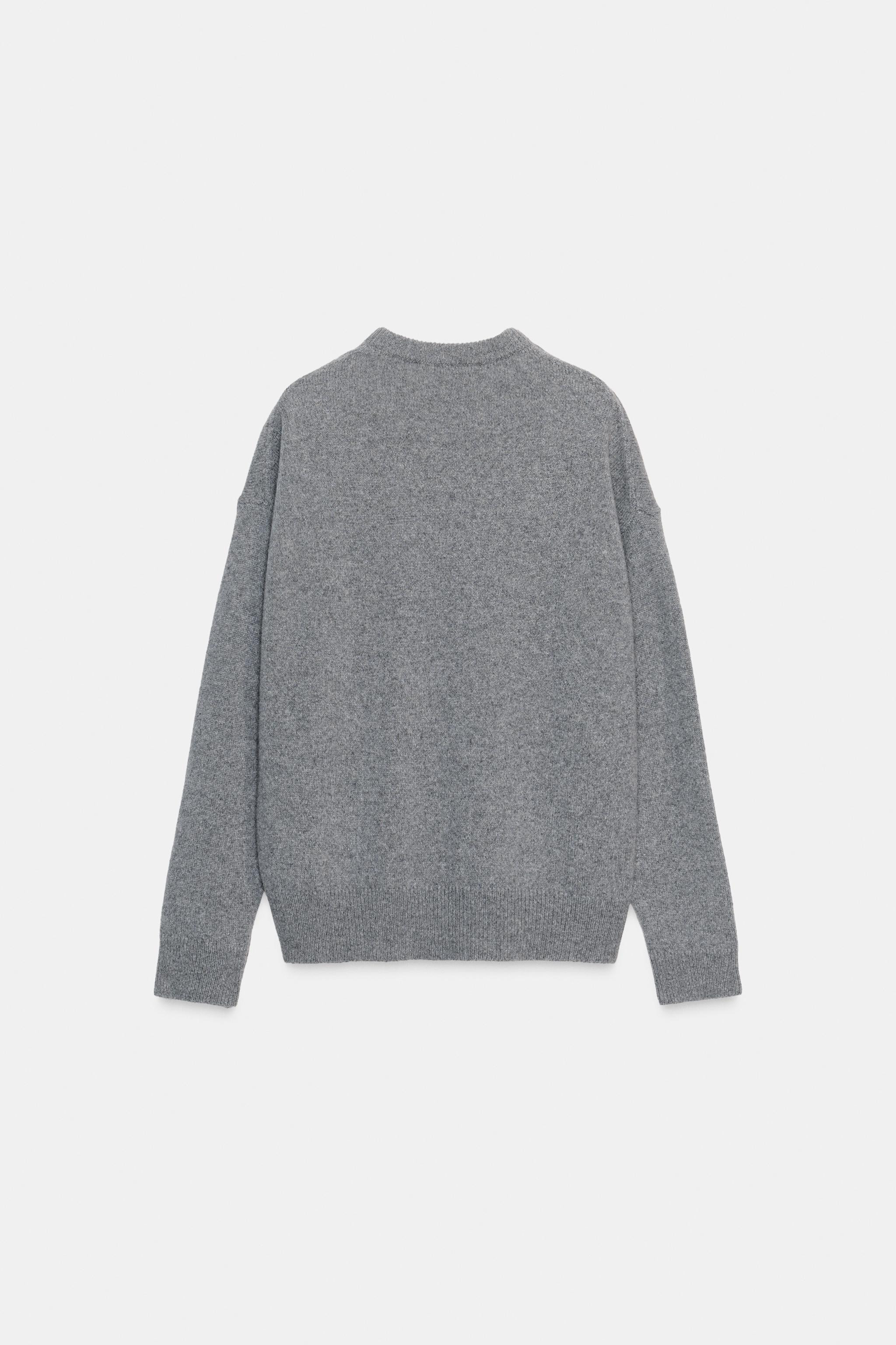 CASHMERE AND WOOL LONG SLEEVE SWEATER | Zara UK