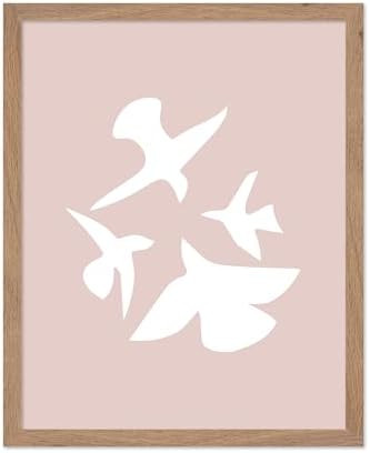 Poster Master Birds Flying Poster - Bird Silhouette Print - Bird Art - Minimal Art - Abstract Art... | Amazon (US)