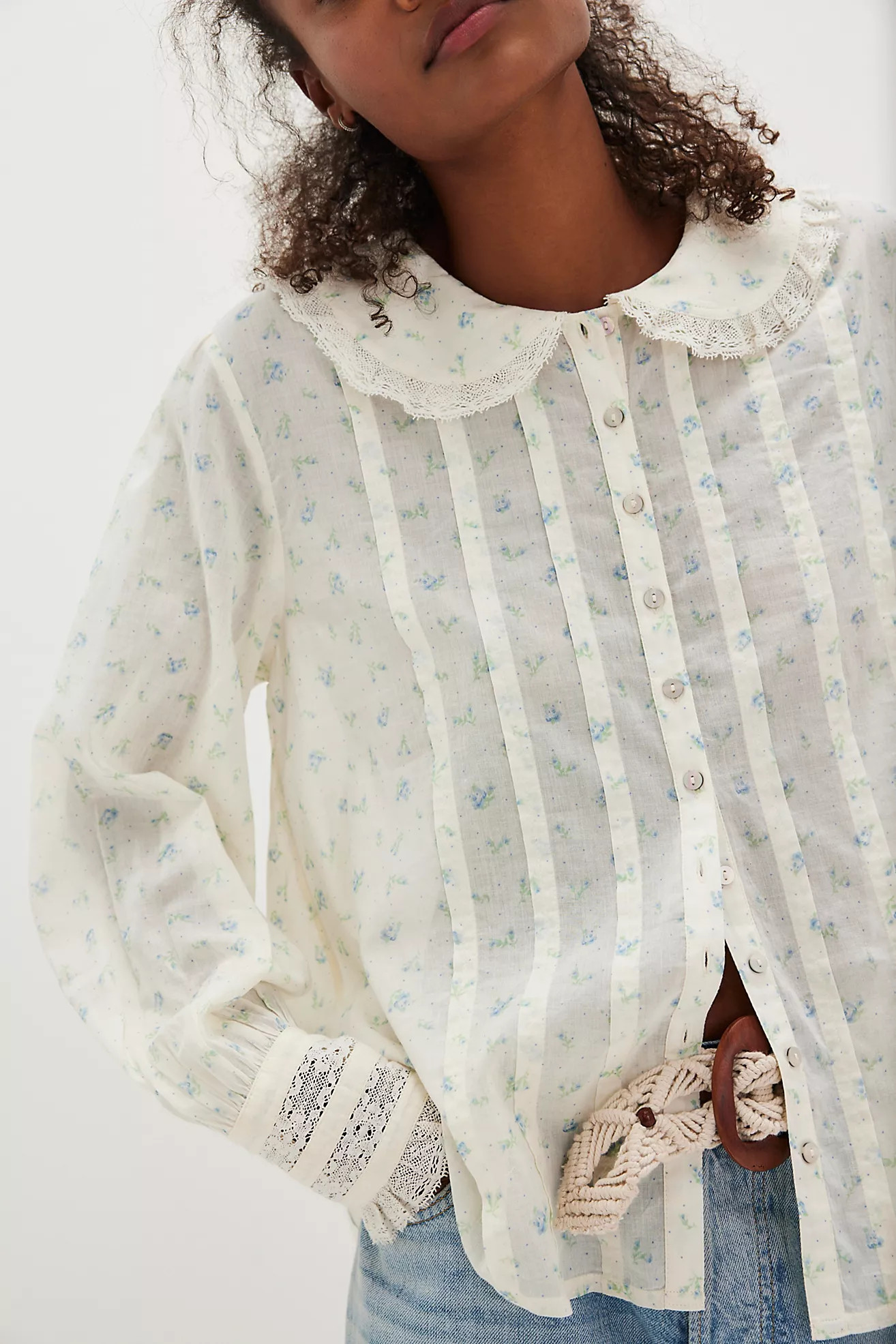 Emmeline Button-Down Blouse | Free People (Global - UK&FR Excluded)