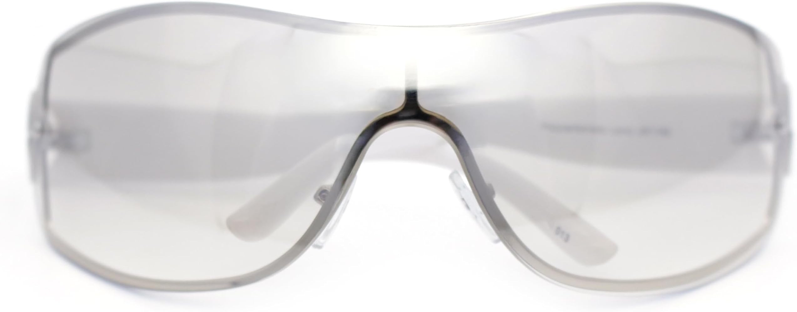 SA106 Womens Elegant Rimless Shield Wrap Luxury Designer Sunglasses | Amazon (US)
