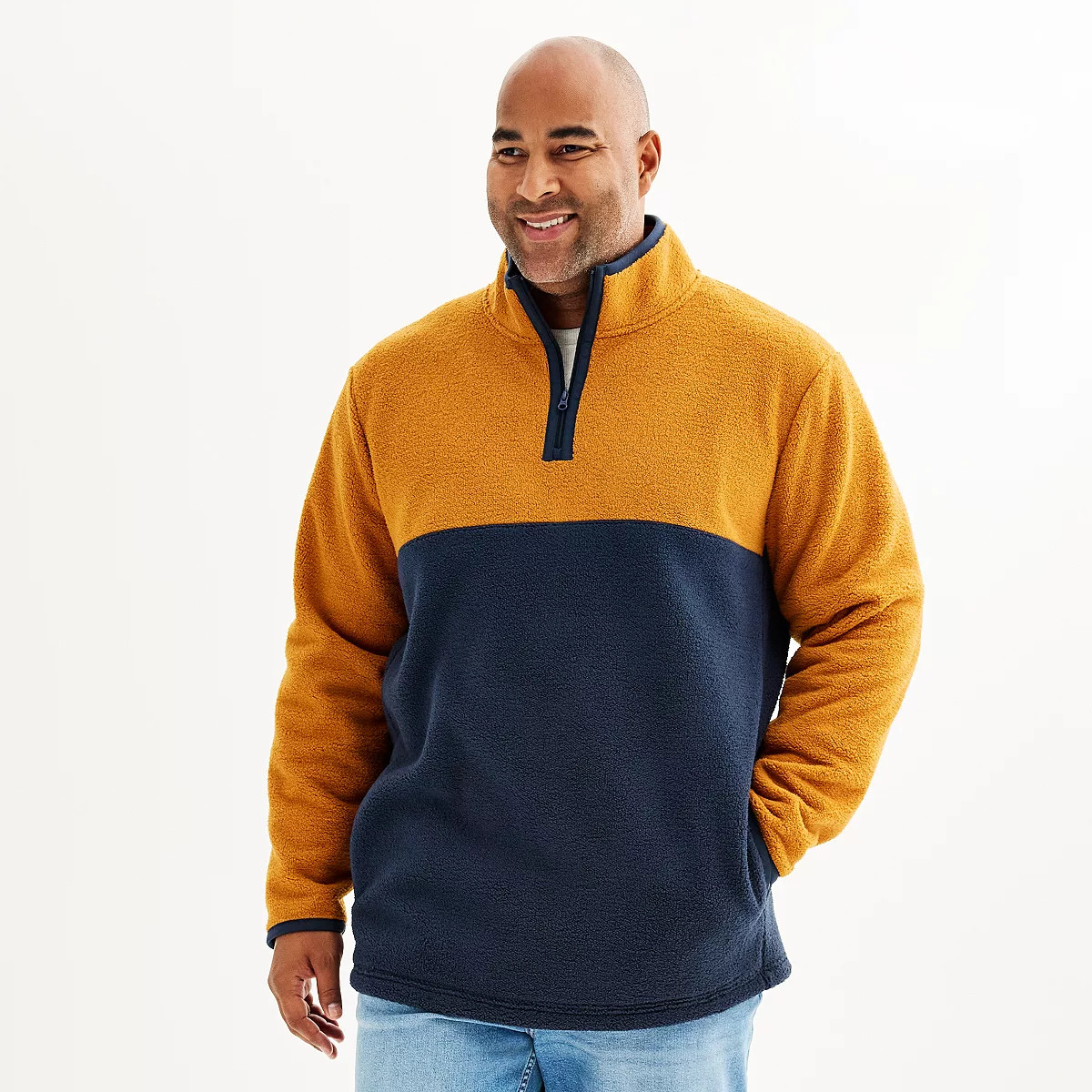 Big & Tall Sonoma Goods For Life® Quarter Zip Arctic Fleece | Kohl's