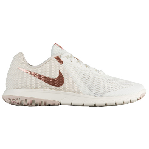 Nike Flex Experience RN 6 - Womens - Sail/Metallic Rose Gold/Lt Orewood Brown | Six:02