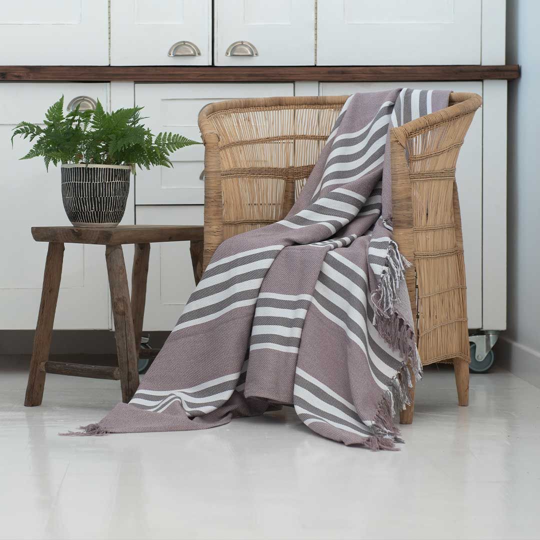 Pinstripe Beach Throw | Thula Tula