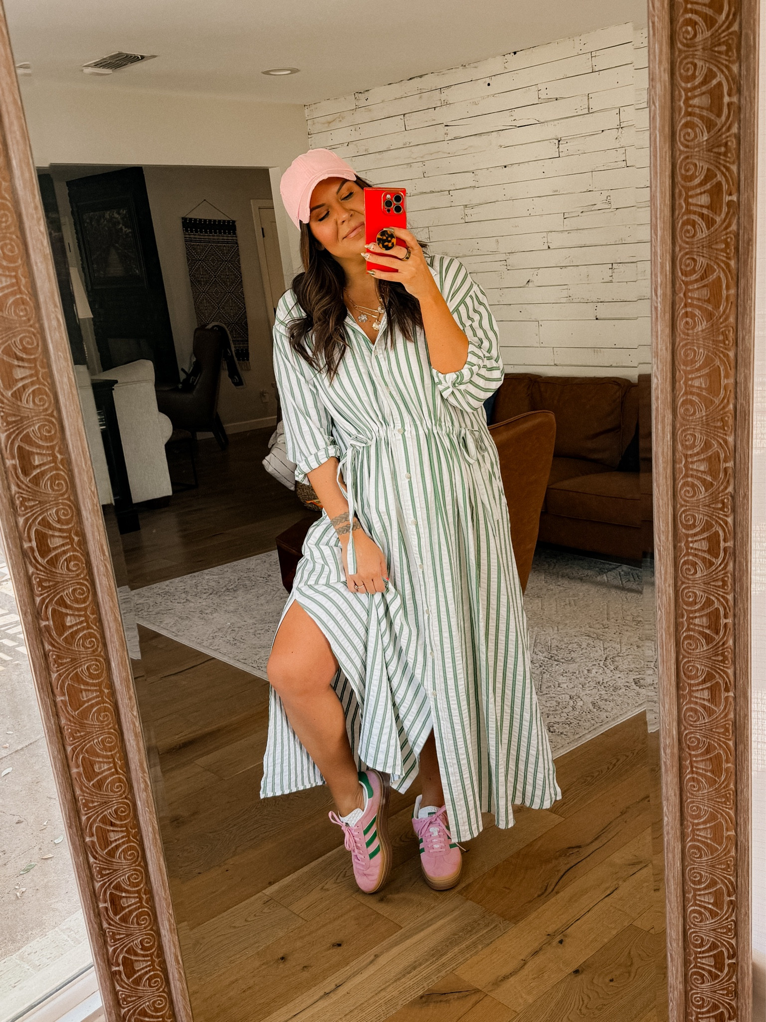 Target Midsize Spring Outfit
Dress: Large
Adidas Gazelle: TTS
fav Amazon hat!
Xl in moisture wicking shorts

#LTKmidsize #LTKstyletip #LTKfindsunder50