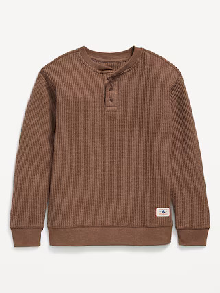 Long-Sleeve Henley Thermal-Knit T-Shirt for Boys | Old Navy (US)