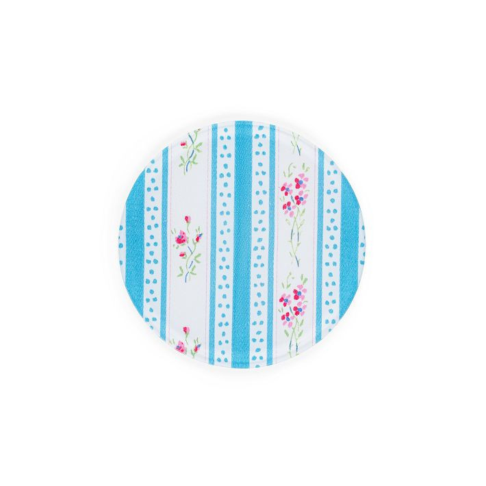 Proper Table Mabel Vintage Floral Stripe Coaster (Set of 4) | West Elm (US)