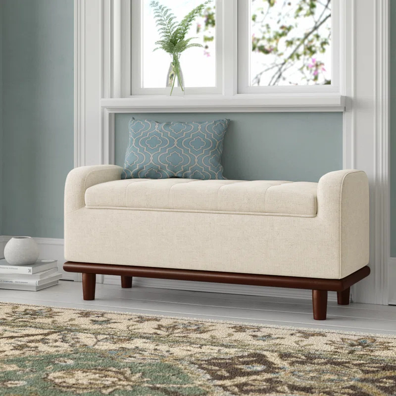 Luker Polyester Upholstered Storage Bench | Wayfair North America