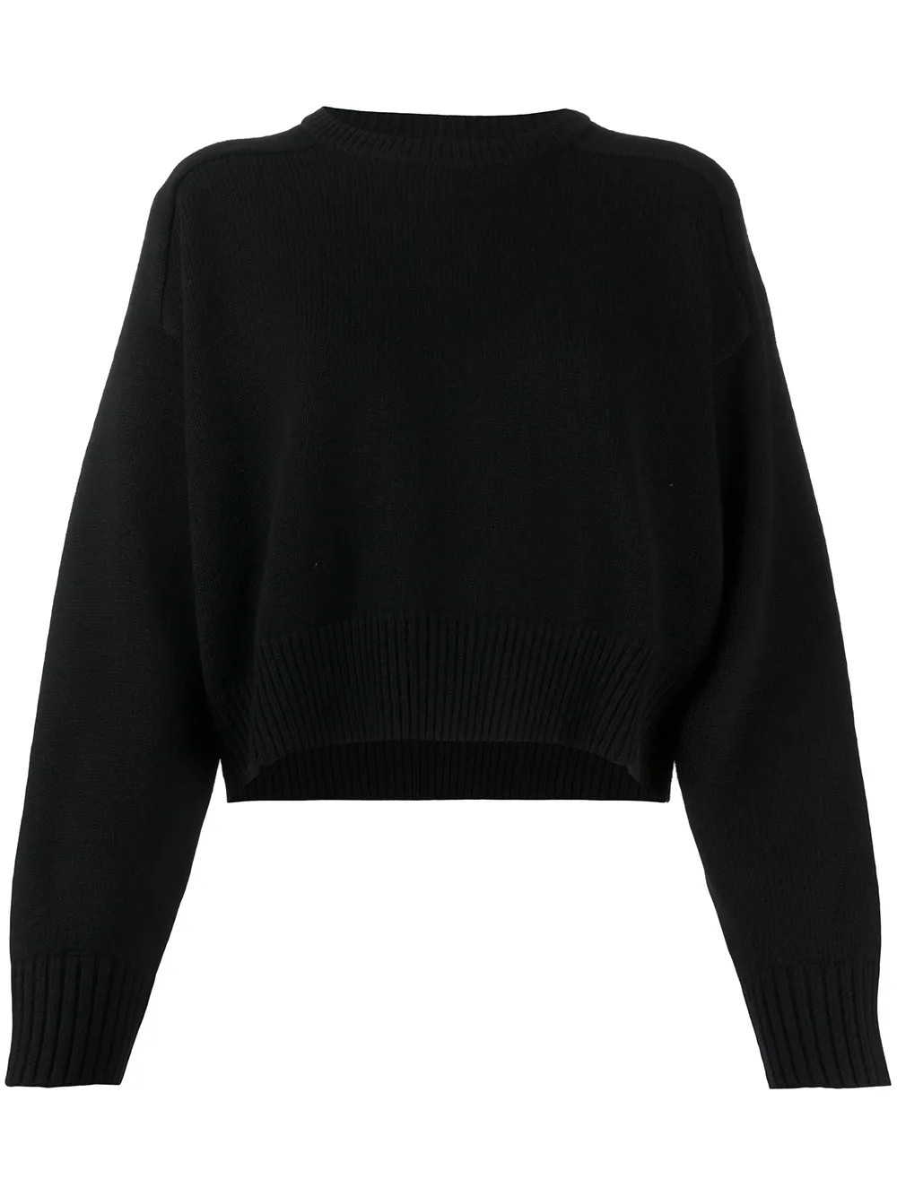 cropped knit jumper | Farfetch Global