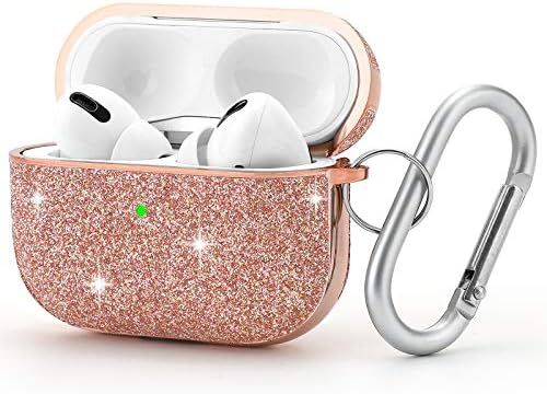 AirPods Pro Case Luxury Glitter Protective Cute Cover for Women Girls [Front LED Visible] Hard Sk... | Amazon (US)