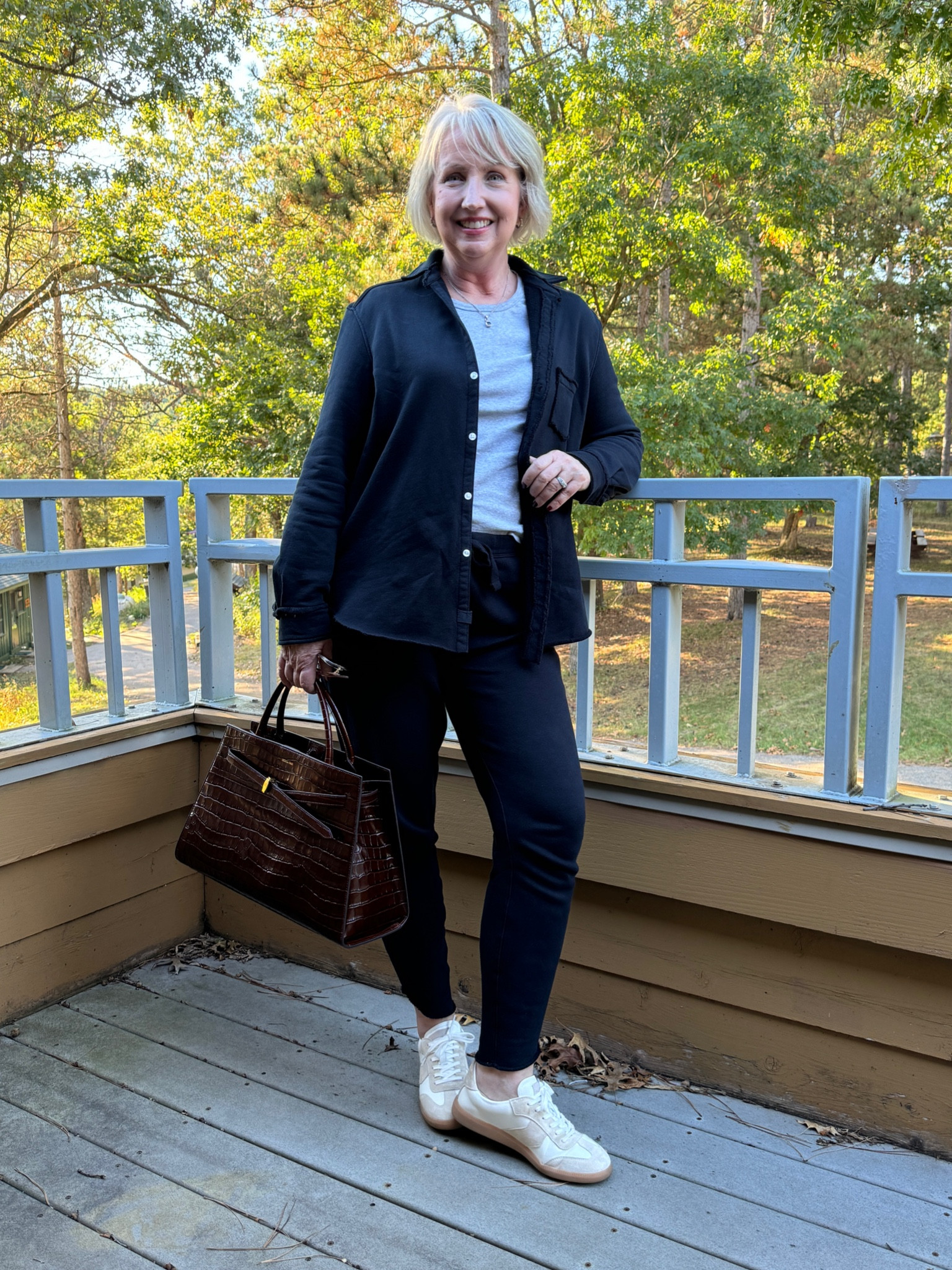 Here is my travel day look from yesterday.✨ I am wearing pieces by Frank & Eileen that is comfortable but perfect for elevated everyday wear. 

#LTKOver40 #LTKStyleTip #LTKTravel