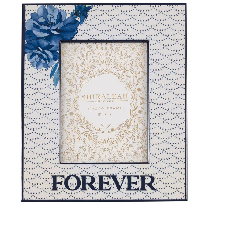 Shiraleah Blue Eden "Forever"  5" X 7" Picture Frame | Target