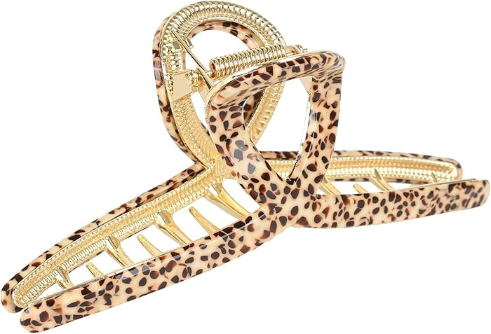 Big Butterfly Hair Claw Clips for Women - 4.7" Acetate Metal Hair Clips, Large Size Hair Accessor... | Amazon (US)