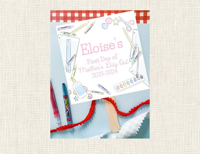 First Day of School Handheld Sign / Personalized / Back to - Etsy | Etsy (US)