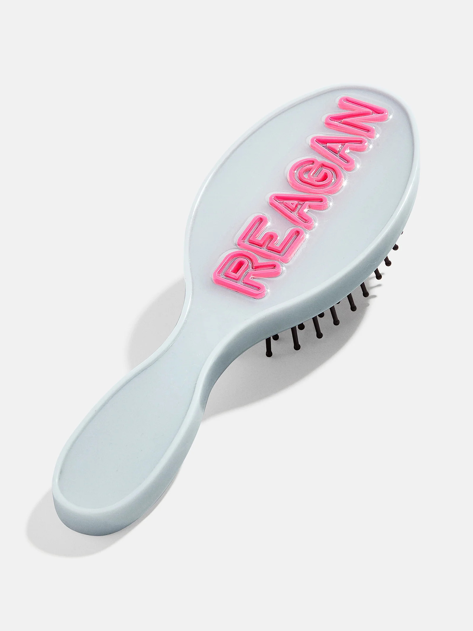 Fine Line Mini Custom Hair Brush - Fine Line Pink/Blue | BaubleBar (US)