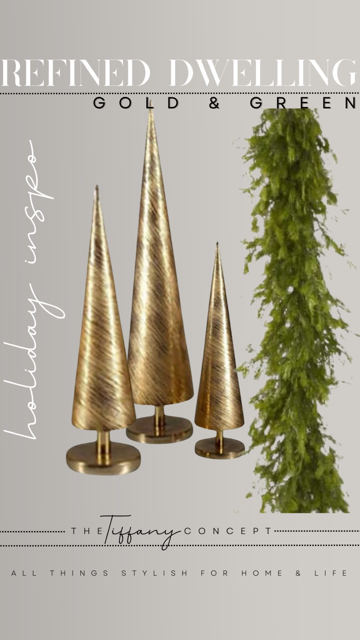 Adding gold accents to your winter green garland is a great way to elevate your home holiday decor. 

#LTKFindsUnder50 #LTKHoliday #LTKSeasonal