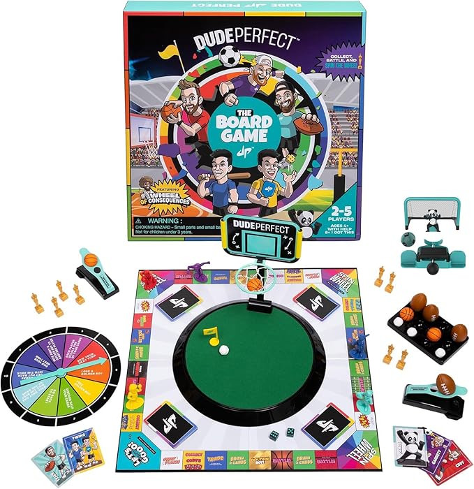 Dude Perfect Board Game with Soccer Add On; Action Packed Sports Challenges for Competitive Kids ... | Amazon (US)