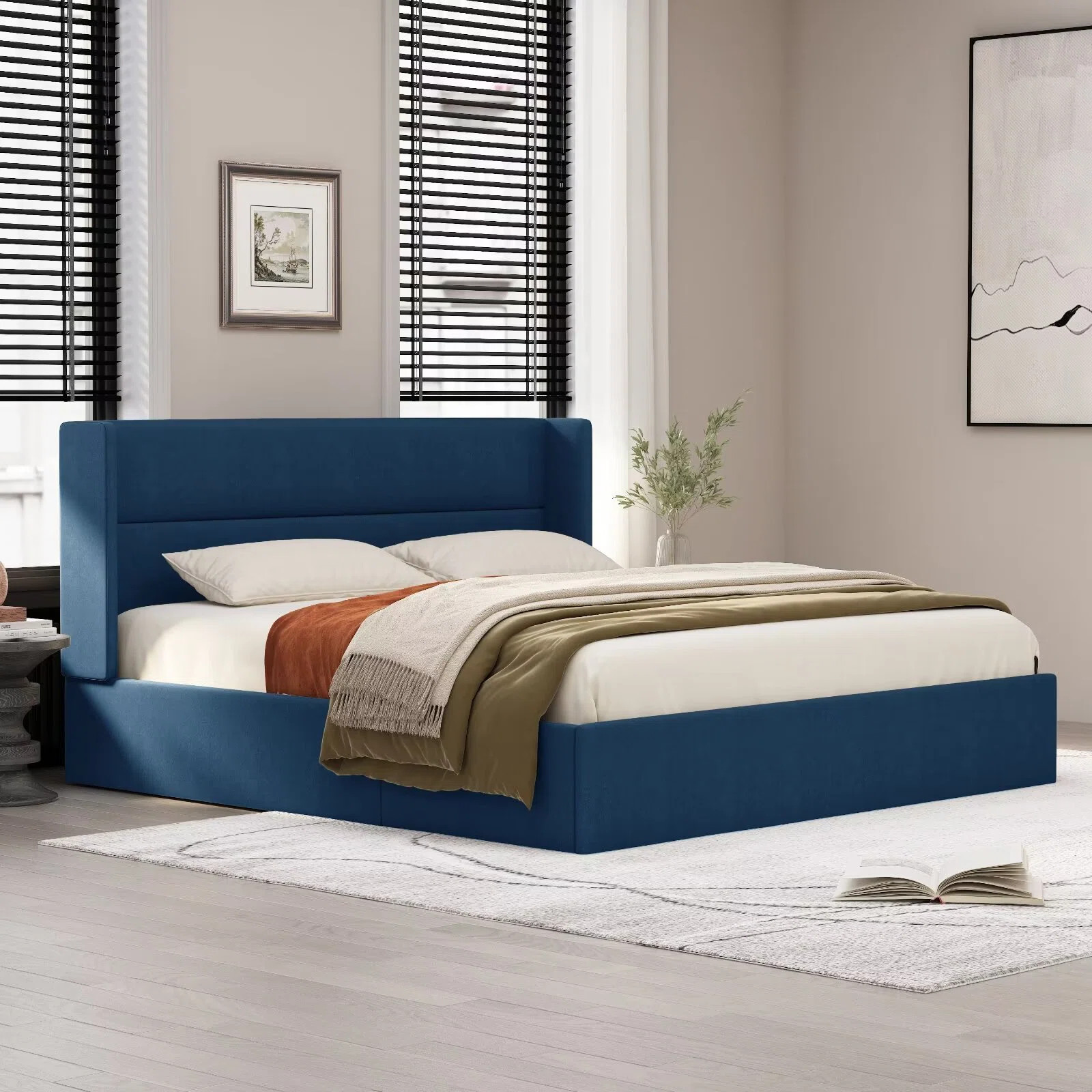 Latitude Run® Gaillarde Hydraulic Lift Up Storage Upholstered Platform Bed & Reviews | Wayfair | Wayfair North America