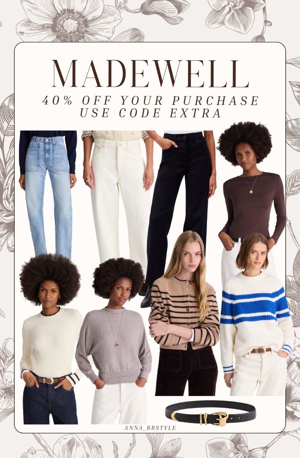 Madewell 40% off purchase code EXTRA, madewell jeans, madewell sweaters, barrel leg jeans, annabrstyle.

#LTKSaleAlert #LTKFindsUnder100