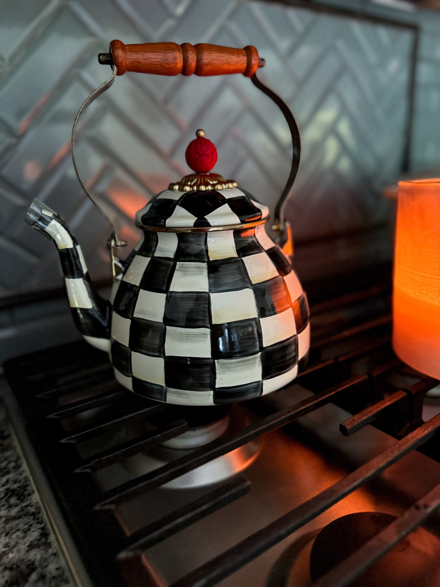 McKenzie Childs black and white check teapot 

#LTKGiftGuide #LTKHome