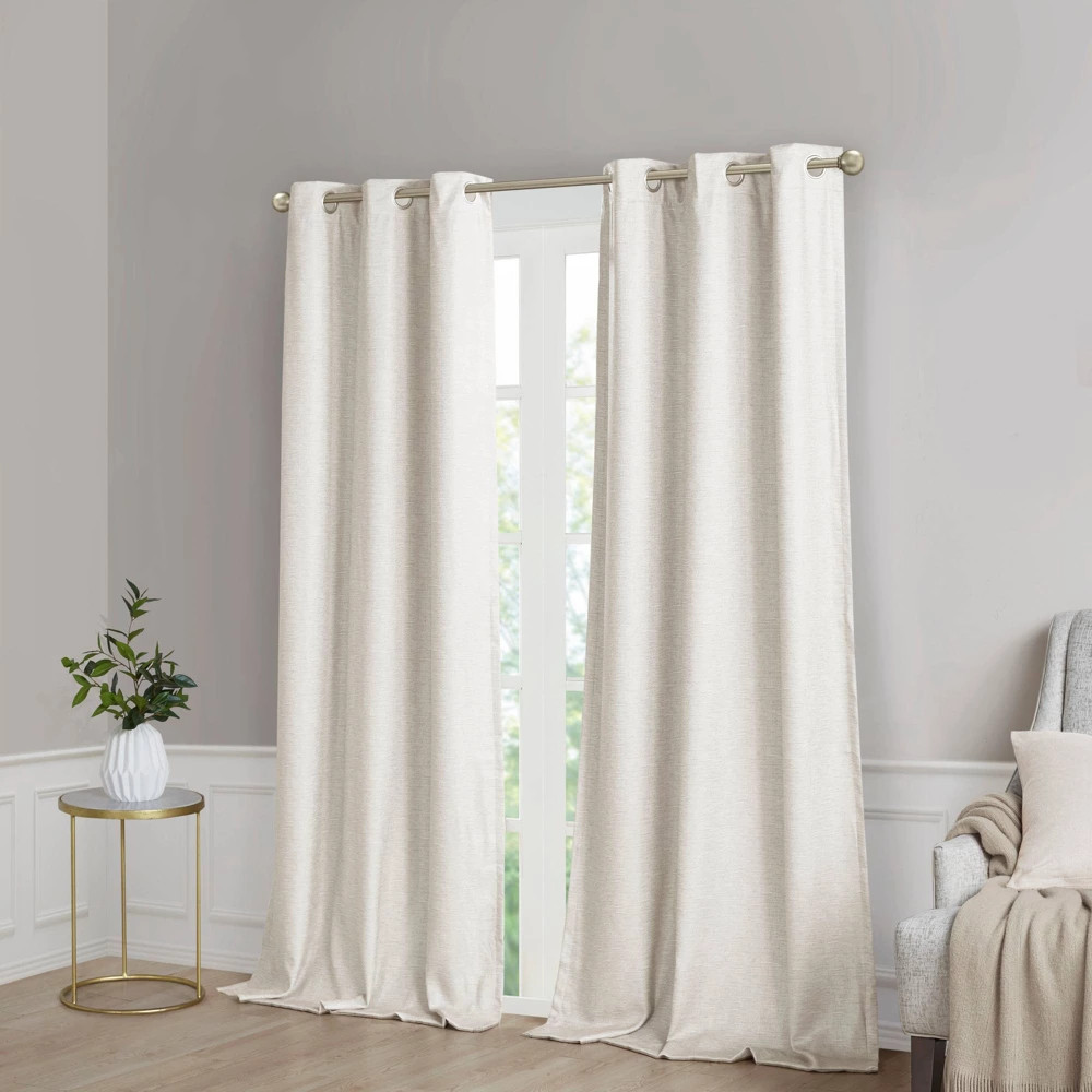 Set of 2 (95"x40") Aberdeen Faux Silk Blackout Curtain Panels | Target