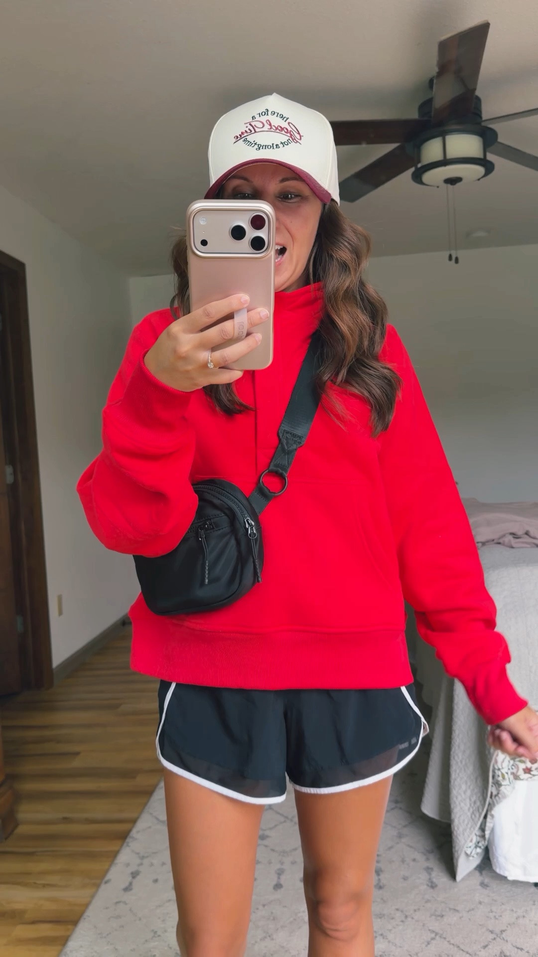 small in my tank, small in my sweatshirt, xxs in my shorts (selling out in this color combo so also linked similar) and 6 in my sneakers. My belt bag is sold out so I linked similar ♥️

#LTKSeasonal #LTKPetite #LTKootd
