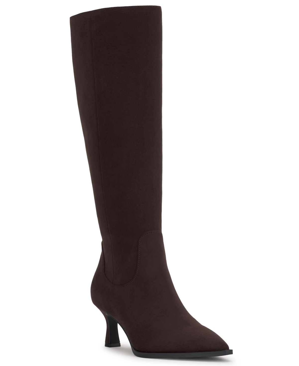 I.n.c. International Concepts Women's Bryana Wide-Calf Dress Boots, Macy's Exclusive - Rich Truffle Microsuede | Macy's
