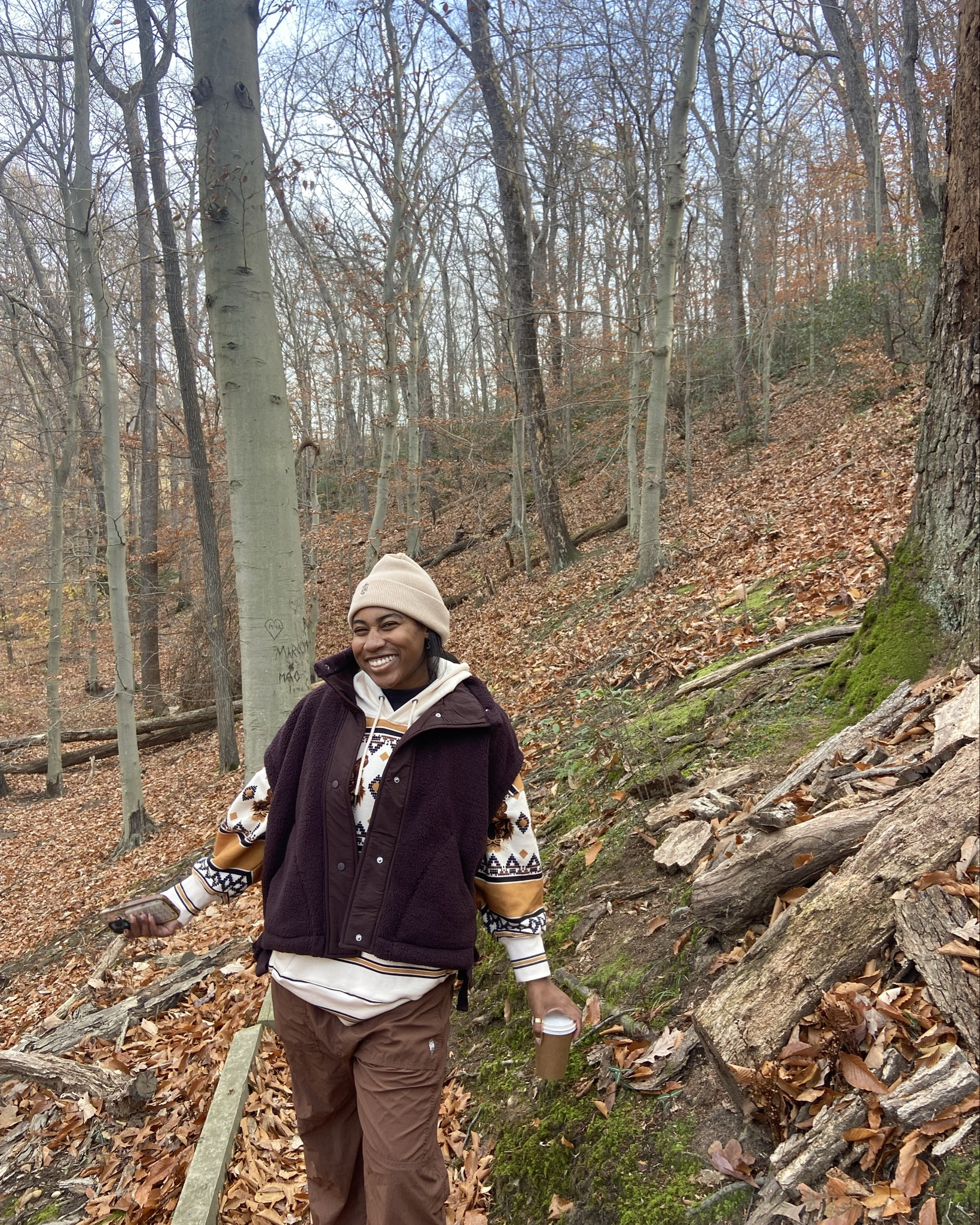 A beautiful fall Hike in November ! Layering up! 

#LTKFitness #LTKSeasonal #LTKActive