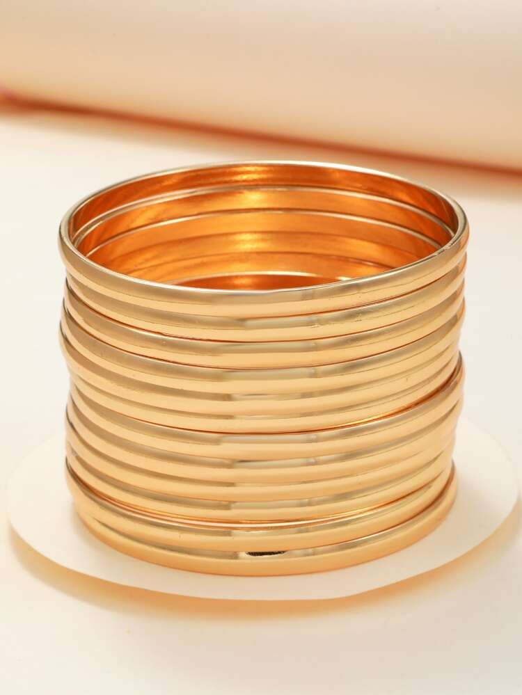 12pcs Minimalist Bangle | SHEIN