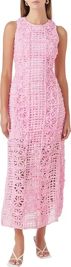 Textured Sleeveless Maxi Dress | Nordstrom