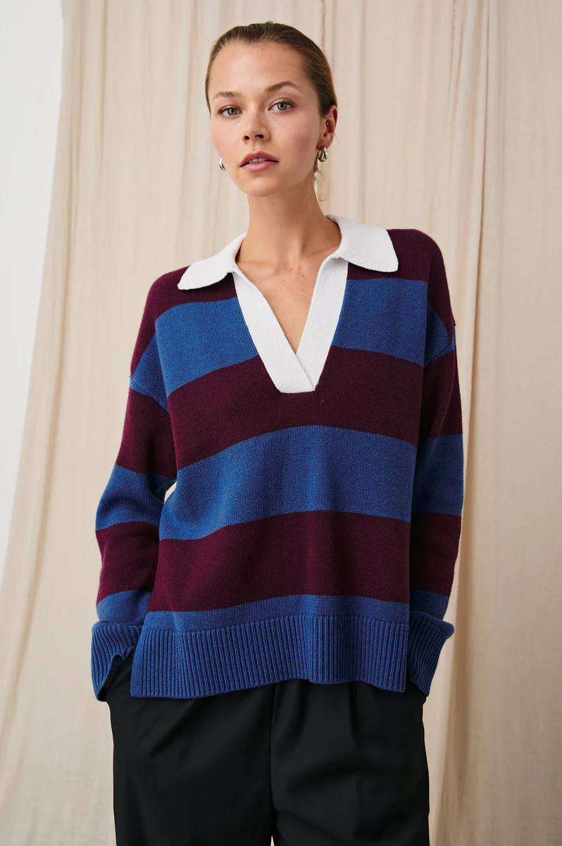 HARRIS SWEATER - RUGBY STRIPE | Rails UK