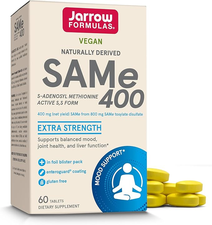 Jarrow Formulas SAMe 400 mg Extra Strength - Naturally Derived SAMe Supplements - Dietary Supplem... | Amazon (US)