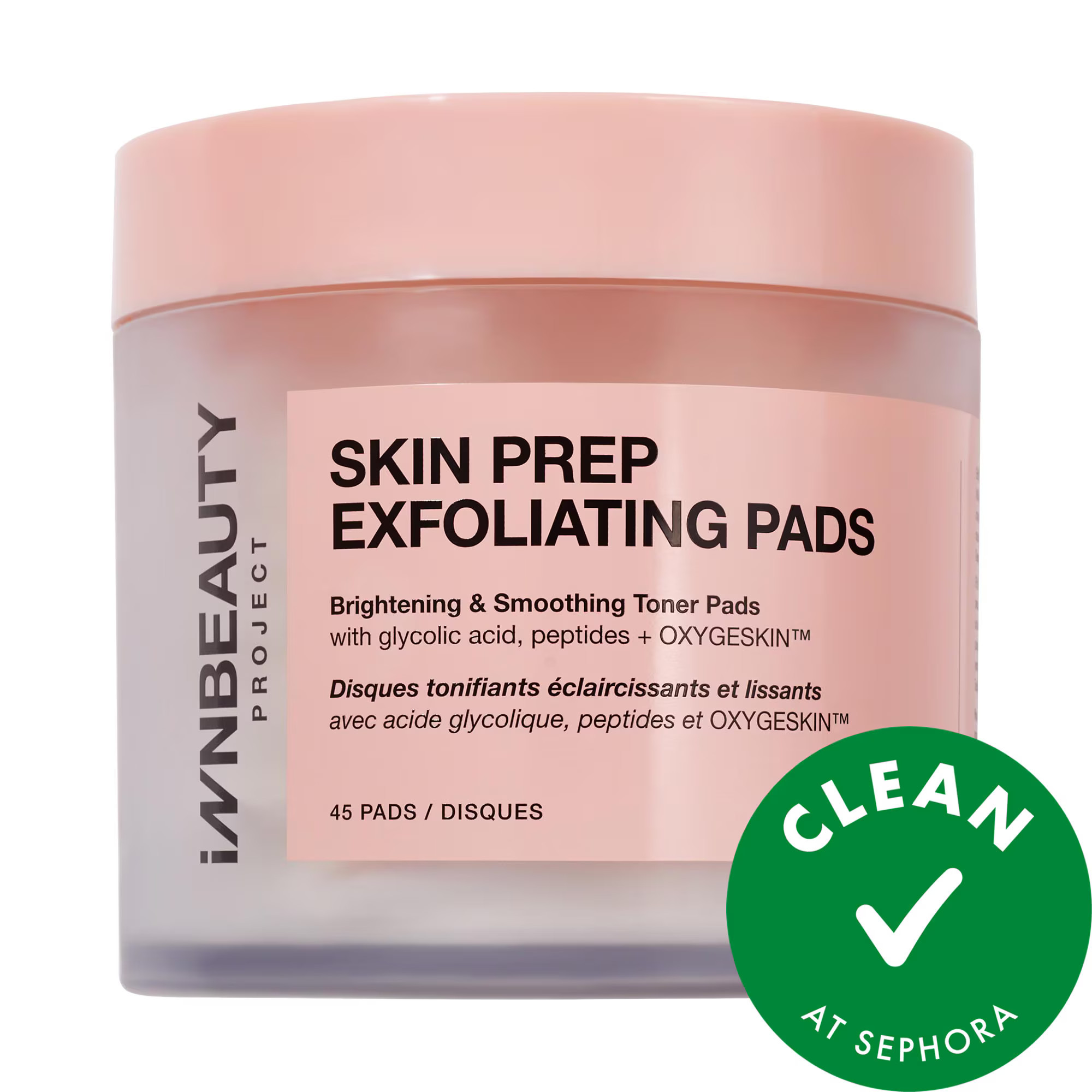 INNBEAUTY PROJECT Skin Prep Brightening & Exfoliating Pads with Glycolic Acid 45 pads/pack | Sephora (US)