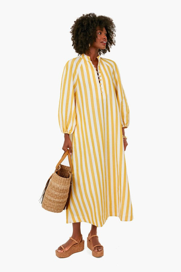 Marigold Stripe Maryse Caftan | Tuckernuck (US)
