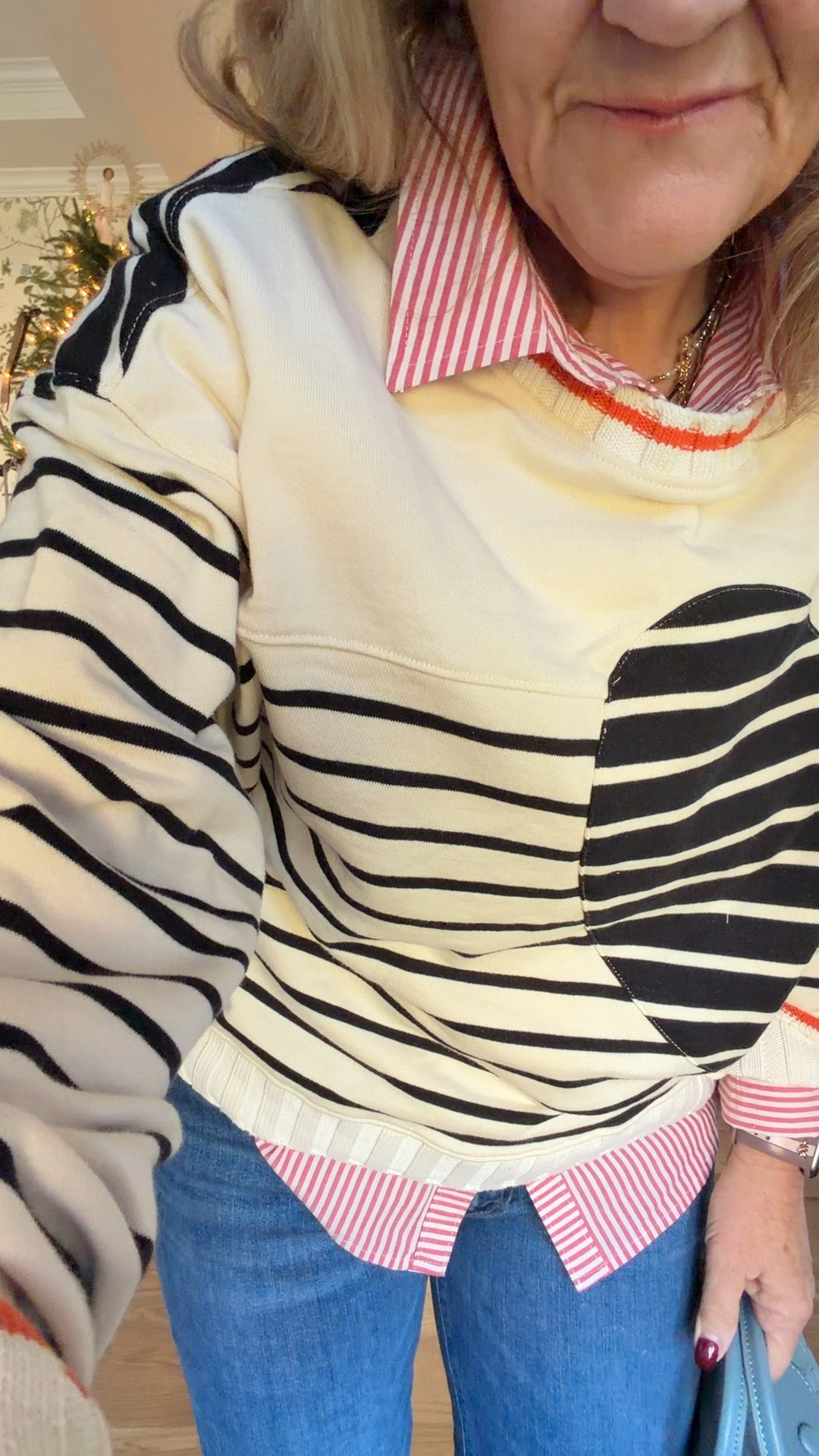 @anthropologie new arrivals. What I’m wearing in January  Linking some affordable options too! 
Love these burgandy flats. Super cute with socks too. Tts. 
Sweatshirt & sweater size medium restocked from selling out earlier in January! 
Mother jeans these you must size up! Wearing a 30 petite 

#LTKootd 

#LTKPetite #LTKOver40