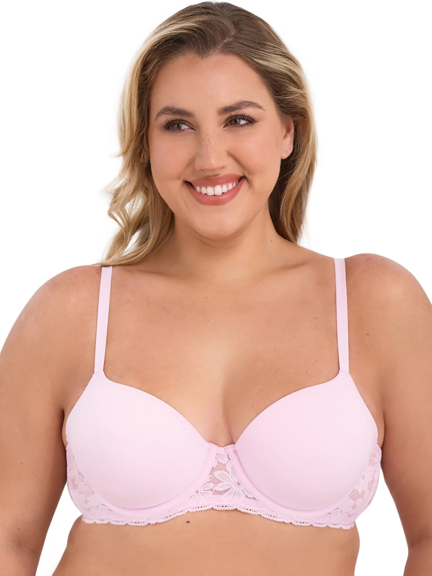 No Boundaries Women's Demi Underwire T-Shirt Bra with Sugarcup, Sizes 34A-40DD | Walmart (US)