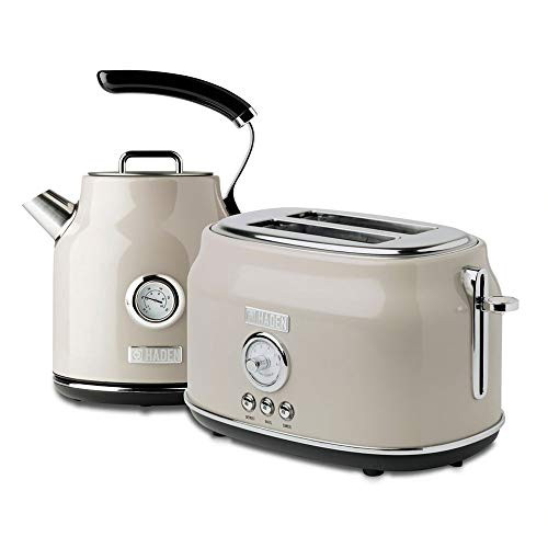 Haden Dorset Wide Slot Stainless Steel 2 Slice Retro Toaster & Dorset 1.7 Liter Stainless Steel E... | Amazon (US)