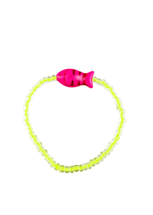 Simple Seed Bracelet | Electric Yellow Fish | Twine & Twig