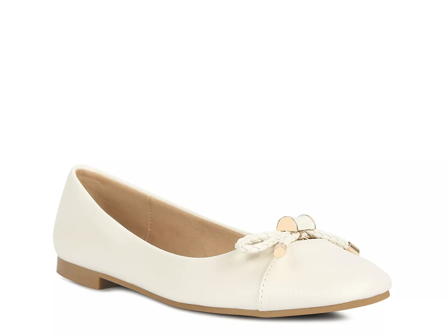 London Rag Moi Ballet Flat | Women's | Ivory | Size 8 | Flats | DSW