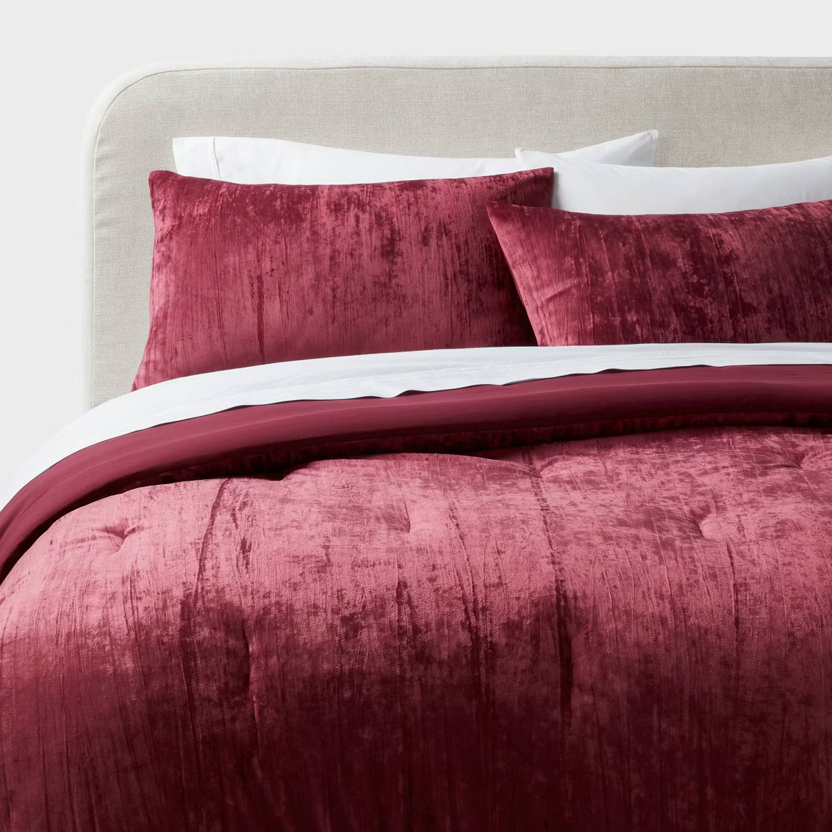 3pc Luxe Distressed Crinkle Velvet Comforter and Sham Set - Threshold™ | Target