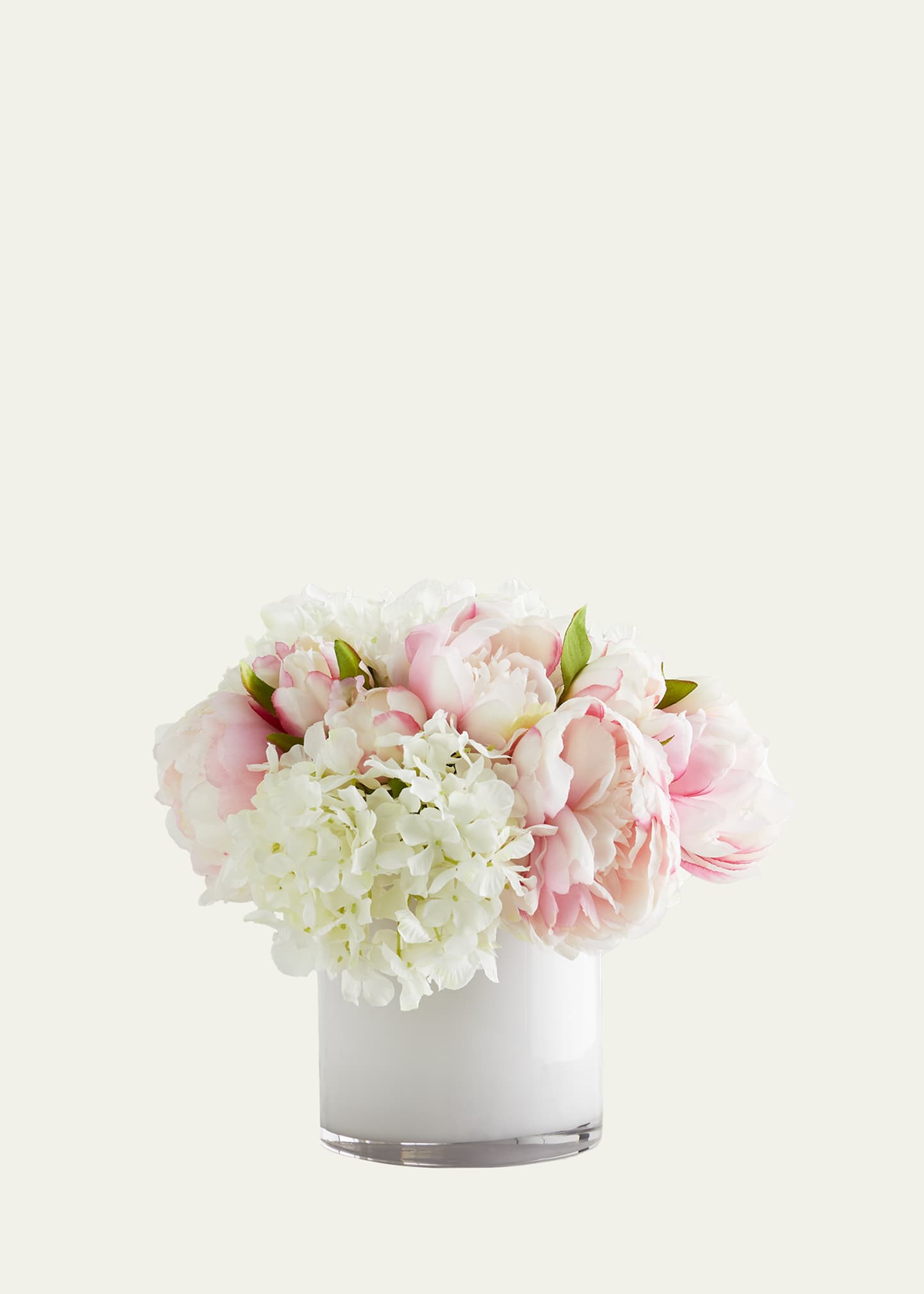 John-Richard Collection Peony Pave 10" Faux Florals in Glass Vase | Bergdorf Goodman